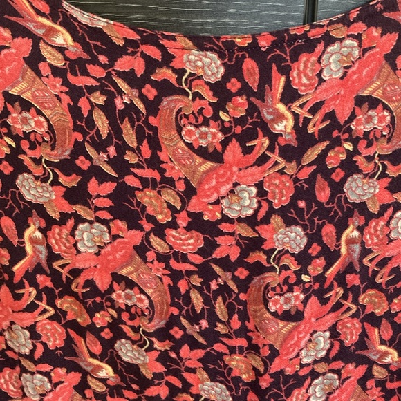 Vintage April Cornell Brushed Rayon Floral Jumper Dress Small - Picture 6 of 7